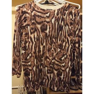 Talbots Women’s Size Medium Cheetah Print Sweater